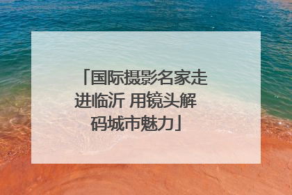 国际摄影名家走进临沂 用镜头解码城市魅力