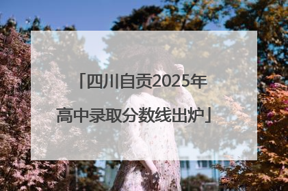 四川自贡2025年高中录取分数线出炉