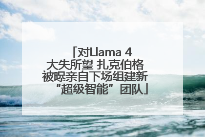 对Llama 4大失所望 扎克伯格被曝亲自下场组建新“超级智能”团队