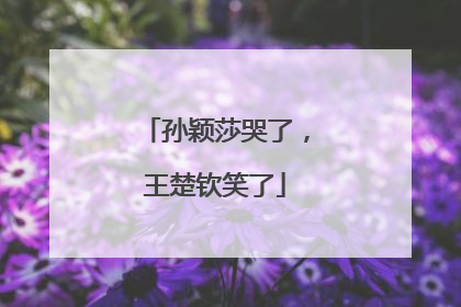孙颖莎哭了，王楚钦笑了