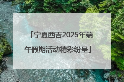 宁夏西吉2025年端午假期活动精彩纷呈