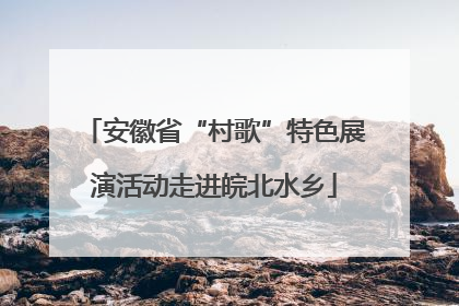 安徽省“村歌”特色展演活动走进皖北水乡