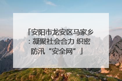 安阳市龙安区马家乡：凝聚社会合力 织密防汛“安全网”