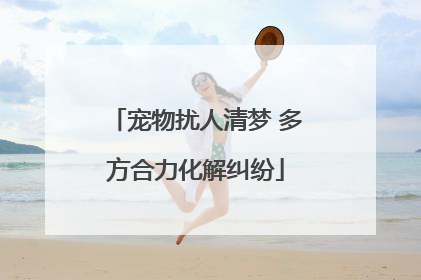 宠物扰人清梦 多方合力化解纠纷