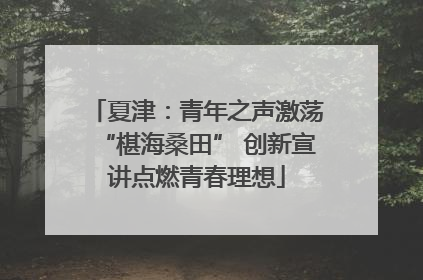 夏津：青年之声激荡“椹海桑田” 创新宣讲点燃青春理想