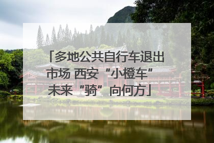 多地公共自行车退出市场 西安“小橙车”未来“骑”向何方