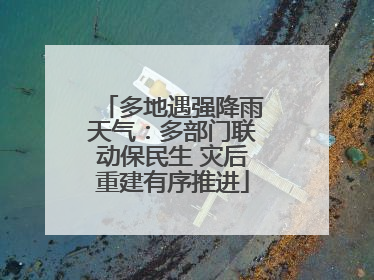 多地遇强降雨天气：多部门联动保民生 灾后重建有序推进