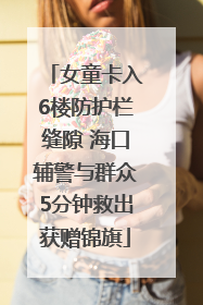 女童卡入6楼防护栏缝隙 海口辅警与群众5分钟救出获赠锦旗