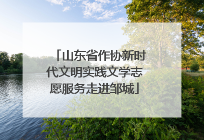 山东省作协新时代文明实践文学志愿服务走进邹城