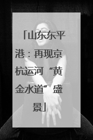 山东东平港：再现京杭运河“黄金水道”盛景