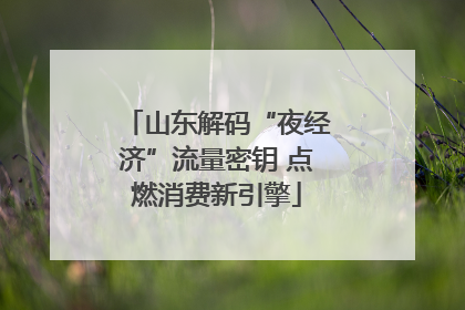 山东解码“夜经济”流量密钥 点燃消费新引擎