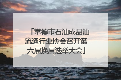 常德市石油成品油流通行业协会召开第六届换届选举大会
