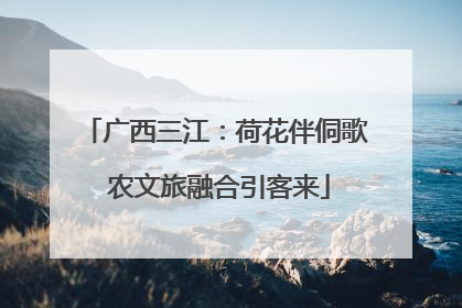 广西三江：荷花伴侗歌 农文旅融合引客来