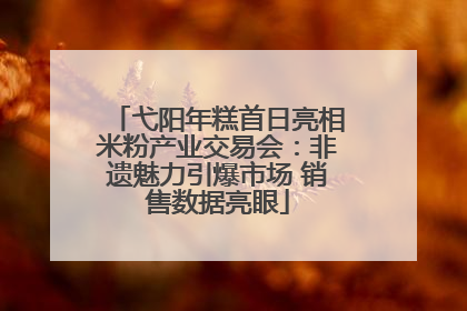 弋阳年糕首日亮相米粉产业交易会：非遗魅力引爆市场 销售数据亮眼