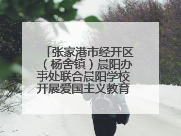 张家港市经开区（杨舍镇）晨阳办事处联合晨阳学校开展爱国主义教育主题升旗活动