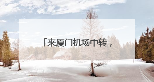 来厦门机场中转，这份攻略请收好
