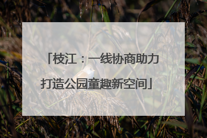 枝江：一线协商助力打造公园童趣新空间