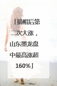 摘帽后第二次大涨，山东墨龙盘中最高涨超160%