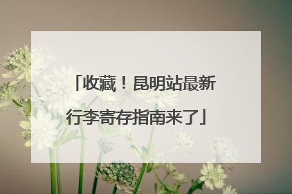 收藏！昆明站最新行李寄存指南来了
