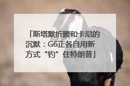 斯塔默折腰和卡尼的沉默：G6正各自用新方式“钓”住特朗普