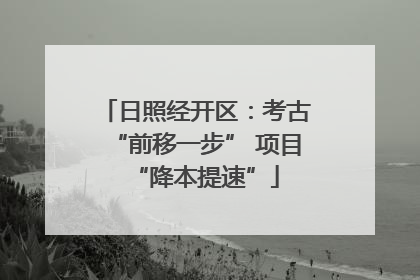 日照经开区：考古“前移一步” 项目“降本提速”