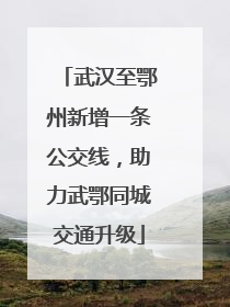武汉至鄂州新增一条公交线，助力武鄂同城交通升级