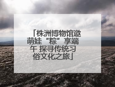株洲博物馆邀萌娃“粽”享端午 探寻传统习俗文化之旅