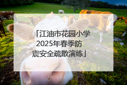 江油市花园小学2025年春季防震安全疏散演练