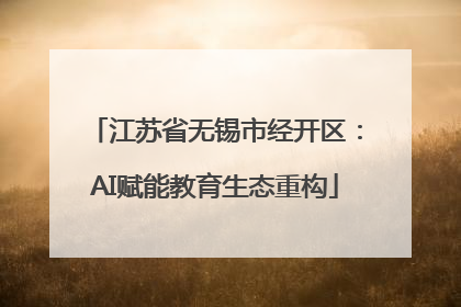 江苏省无锡市经开区：AI赋能教育生态重构