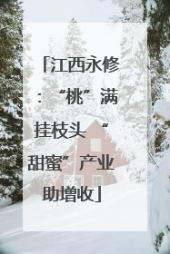 江西永修：“桃”满挂枝头 “甜蜜”产业助增收