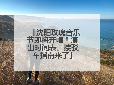 沈阳玫瑰音乐节即将开唱！演出时间表、接驳车指南来了