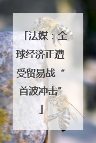 法媒：全球经济正遭受贸易战“首波冲击”