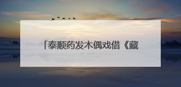 泰顺药发木偶戏借《藏海传》再入大众视野