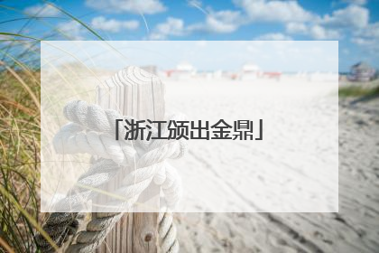浙江颁出金鼎