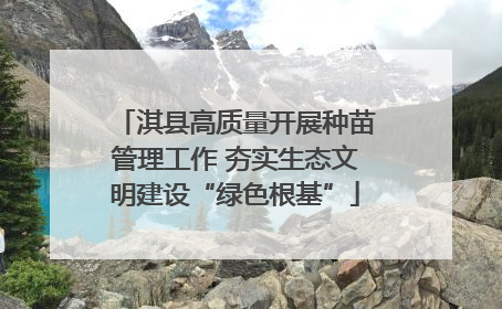 淇县高质量开展种苗管理工作 夯实生态文明建设“绿色根基”