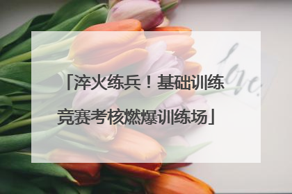 淬火练兵！基础训练竞赛考核燃爆训练场
