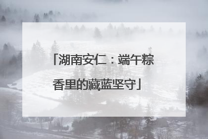 湖南安仁：端午粽香里的藏蓝坚守