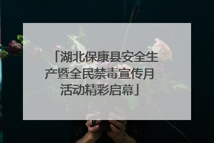 湖北保康县安全生产暨全民禁毒宣传月活动精彩启幕