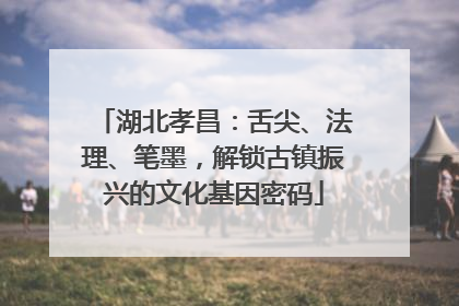 湖北孝昌：舌尖、法理、笔墨，解锁古镇振兴的文化基因密码