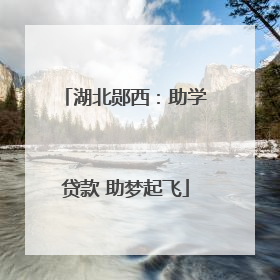 湖北郧西：助学贷款 助梦起飞