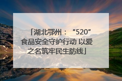 湖北鄂州：“520”食品安全守护行动 以爱之名筑牢民生防线