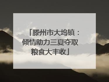 滕州市大坞镇：倾情助力三夏夺取粮食大丰收