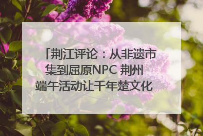 荆江评论：从非遗市集到屈原NPC 荆州端午活动让千年楚文化“破圈”生长