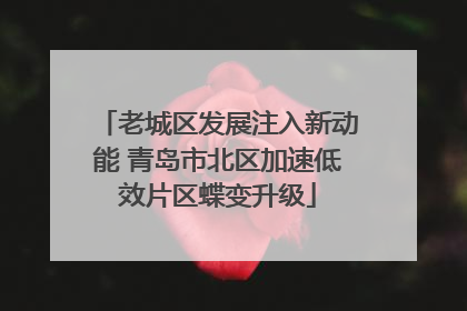 老城区发展注入新动能 青岛市北区加速低效片区蝶变升级