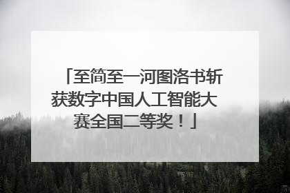 至简至一河图洛书斩获数字中国人工智能大赛全国二等奖！