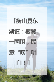 衡山县东湖镇：板凳一圈围，民意“唠”明白！