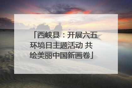 西峡县：开展六五环境日主题活动 共绘美丽中国新画卷