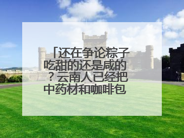 还在争论粽子吃甜的还是咸的？云南人已经把中药材和咖啡包进粽子了……