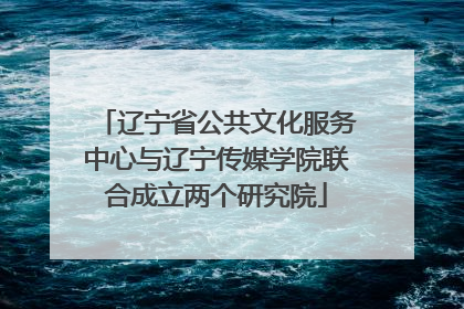 辽宁省公共文化服务中心与辽宁传媒学院联合成立两个研究院