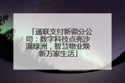 通联支付新疆分公司：数字科技点亮沙漠绿洲，智慧物业焕新万家生活